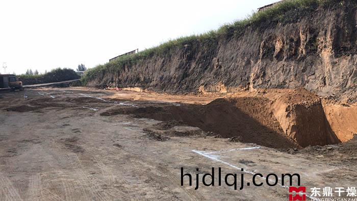 煤泥烘(hong)榦(gan)項(xiang)目現場、基(ji)礎放線(xian)圖(tu)片